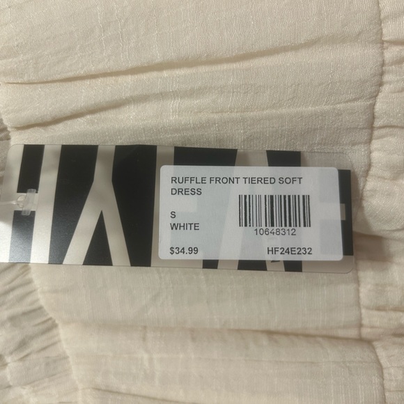 HYFVE Cream Ruffle Mini Dress - Picture 3 of 3